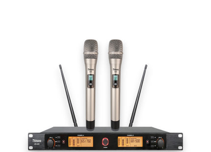 Bộ micro không dây UHF 2 kênh chuyên nghiệp UR-200 