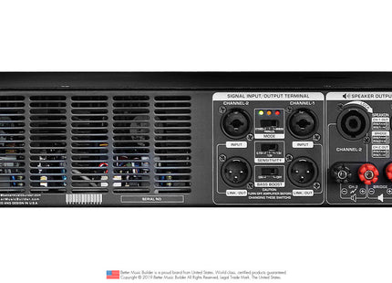 A-1600 2-Channel Power Amplifier 1200 Watts