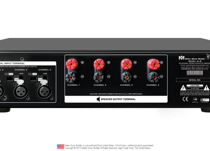 A-4 4-Channel Power Amplifier 1600 Watts