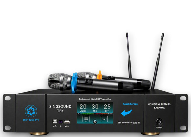 Bộ xử lý trộn âm thanh KTV kỹ thuật số chuyên nghiệp DSP 4200 Pro mẫu mới năm 2025