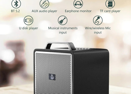 Xdobo Thunder 1978 150W Âm thanh công suất cao Siêu trầm Âm thanh nổi DJ Loa Bluetooth Không dây di động Hộp tiệc Karaoke BT Boombox