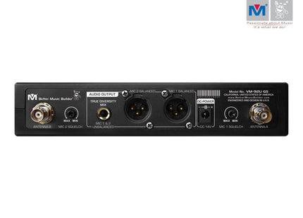 VM-92U G5 DUAL CHANNEL UHF WIRELESS MICROPHONE SYSTEM