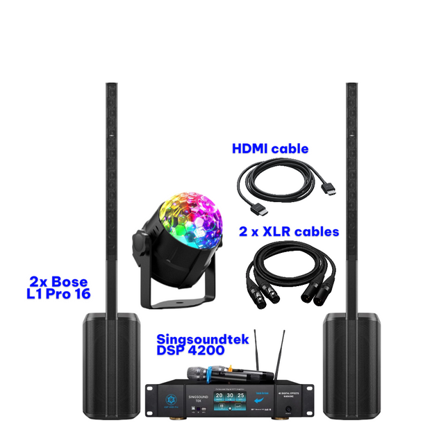 Bose L1 Pro 16 + Singsound Tek DSP4200 Bluetooth Youtube