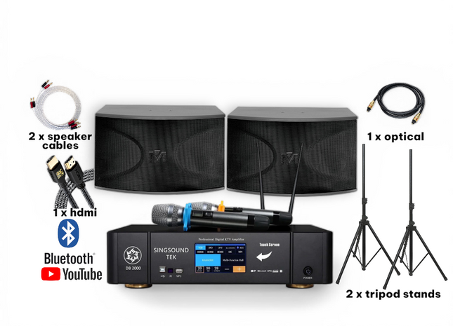 Singsound Tek DB2000 + Better Music Builder CS612 G5 Bluetooth Youtube