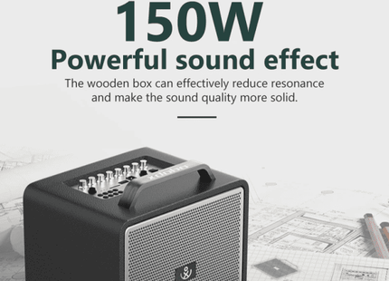 Xdobo Thunder 1978 150W Âm thanh công suất cao Siêu trầm Âm thanh nổi DJ Loa Bluetooth Không dây di động Hộp tiệc Karaoke BT Boombox
