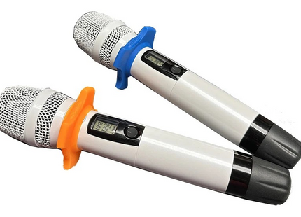 Rubber Microphone Ring with Anti-roll, Anti-fall, Anti-slip Sleeve Microphone Protection Shockproof Ring (Pair)